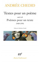Textes pour un poeme / poemes